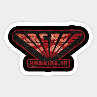 hawkins arcade Sticker